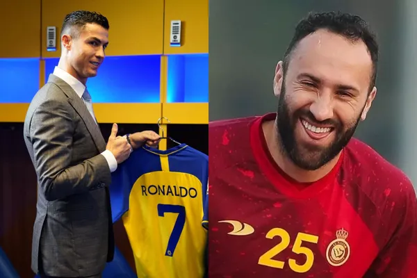 Cristiano Ronaldo ya llegó al camerino del equipo donde juega David Ospina.