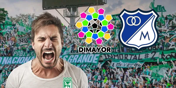 Críticas de los hinchas de Atlético Nacional a la DIMAYOR y Millonarios FC