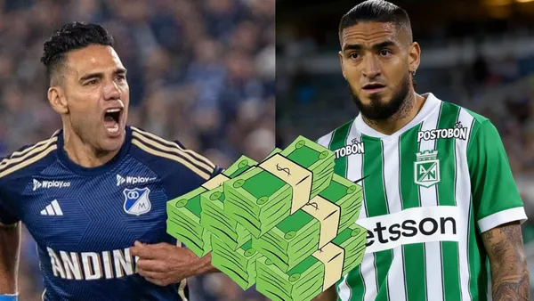 Cuánto gana Falcao en Millos vs. Cuánto gana Arango en Nacional