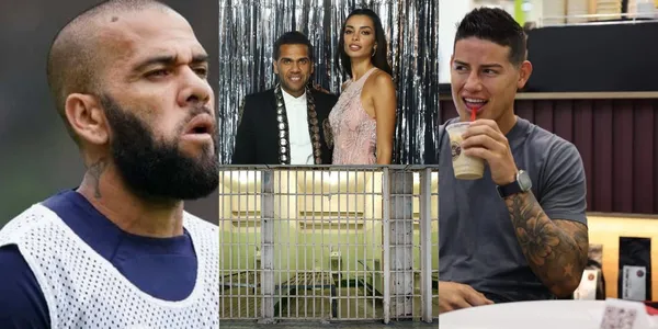 Daniel Alves está tras las rejas y James Rodríguez tuvo un encuentro con la ex pareja del brasileño.
