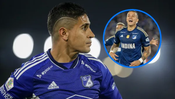 Daniel Cataño con la camiseta de Millonarios- Fotos: RCN, Noticias Caracol