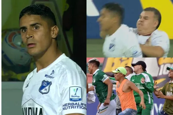 Daniel Cataño vivió una insólita acción tras ser agredido por un hincha del Tolima