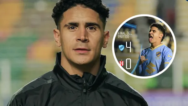 Daniel Cataño y la foto de su debut con Bolívar que despierta ilusiones en La Paz Foto: Club Bolívar