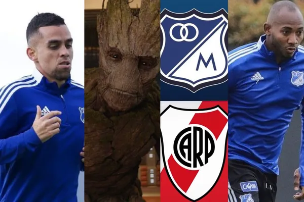 Daniel Giraldo tuvo una jugada de tronco con Millonarios ante River Plate en el partido amistoso que se juega en Estados Unidos