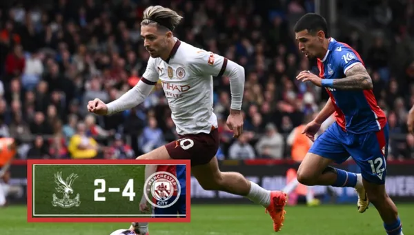 Daniel Muñoz jugando en Crystal Palace vs Manchester City en la Premier League
