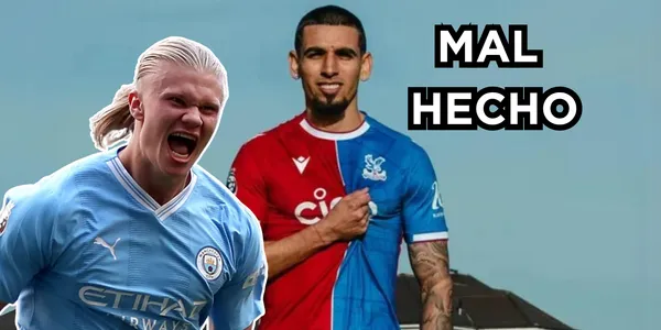 Daniel Muñoz y Erling Haaland. Foto tomada de Noticias RCN y Goal.