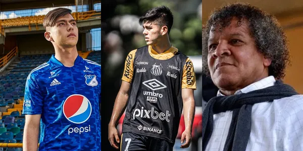 Daniel Ruiz el ex jugador de Millonarios FC está ahora en el Santos FC de Brasil.