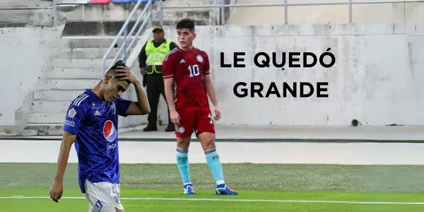 Daniel Ruiz fracasó en la Selección Colombia Sub 23 y le quedó grande la dorsal 10.