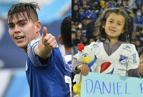 Daniel Ruiz se enteró de la petición de una pequeña niña hincha de Millonarios FC y el jugador le prometió que le dará su camiseta en el próximo juego contra La Equidad.