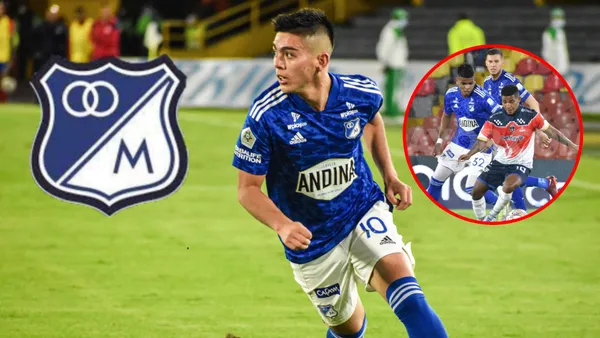 Daniel Ruiz se quitó la sal con Millonarios y tuvo una acción para callar a sus críticos (Fotos: Mundo Millos, Antena2, Dimayor)