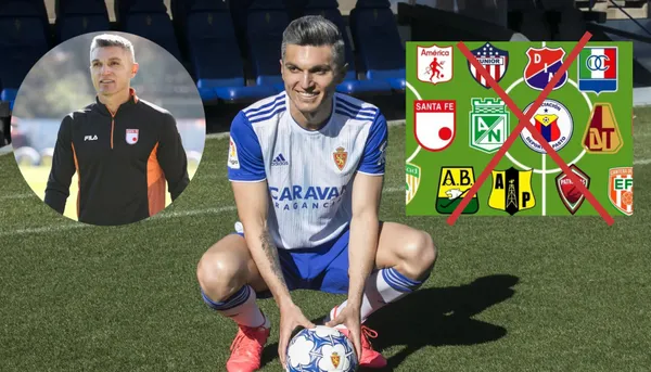 Daniel Torres con la camiseta de Zaragoza - Fotos: El Tiempo, Caracol Radio, Heraldo de Aragón