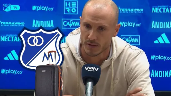 David González se despide de Millonarios y esto dijo tras la derrota ante Unión Magdalena Foto: Captura de DIMAYOR, Pexels y Escudoteca