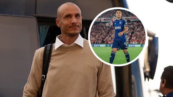 David González y Radamel Falcao García Foto: Redes sociales de Falcao y Millonarios FC