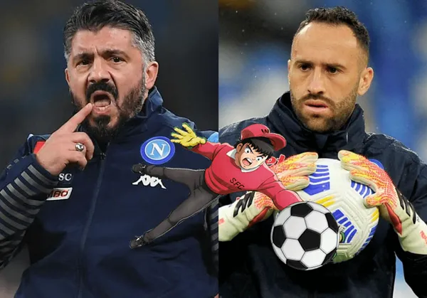 David Ospina se mandó una atajada de antología, el portero del Napoli dejó sin palabras al propio Gennaro Gattuso que lo contemplaría como titular