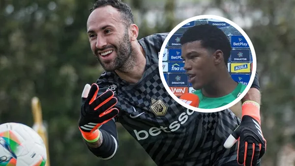 David Ospina y Luis Marquínez Foto: Nacionaloficial y Captura de Win Sports