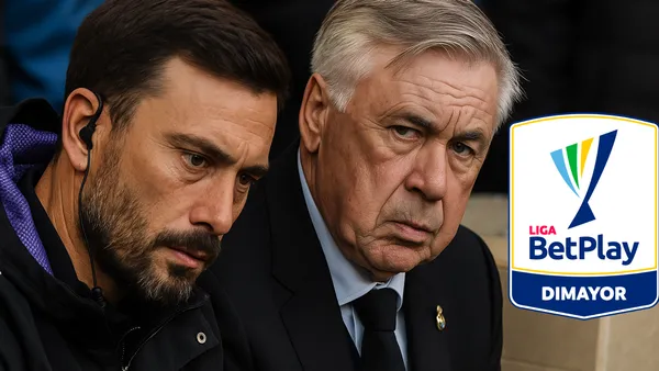 Davide Ancelotti y Carlo Ancelotti Foto: Creada con Chat GPT y Escudoteca