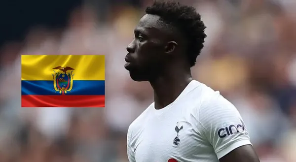 Davinson Sánchez con la camiseta de Tottenham.