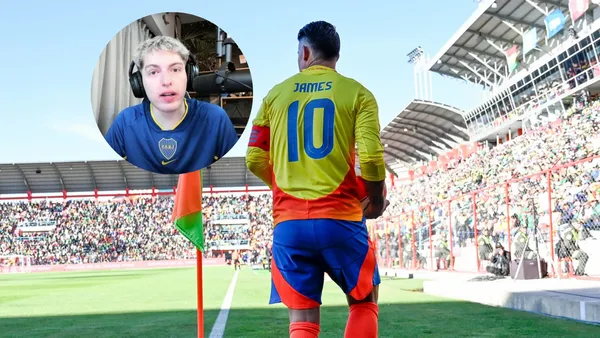 Davoo Xeneize y James Rodríguez Foto: Captura de X y redes sociales de James Rodríguez