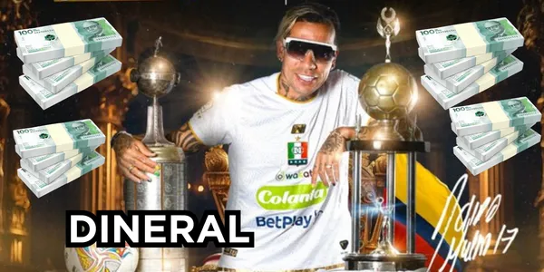 Dayro con la Copa Libertadores de América. Foto tomada de Once Caldas en Twitter.