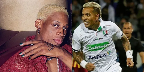 Dayro Moreno no deja de sorprender en Colombia con sus particulares estilos e imagen al estilo de Dennis Rodman.