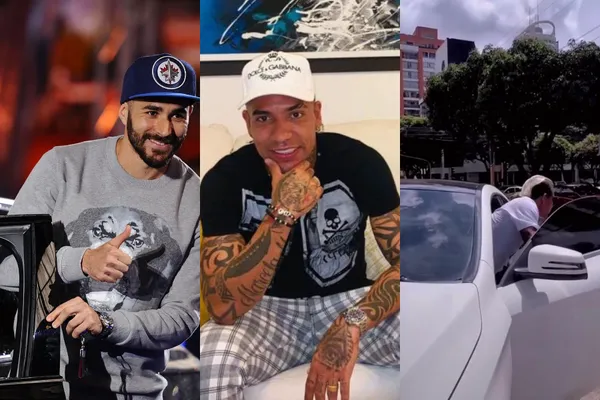 Dayro Moreno se dejó ver hace poco a bordo de un auto de alta gama a lo Karim Benzema.