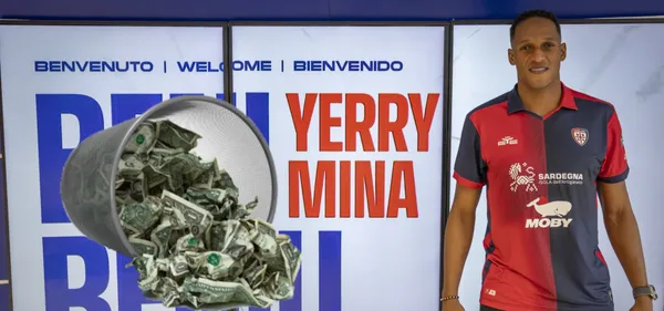 De costar $126 mil millones, el nuevo valor de Yerry Mina ahora en el Cagliari