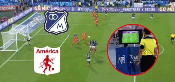 Decían que ayudaron a Millonarios de Gamero vs América y lo que reveló el VAR (Foto tomada Blu Radio)