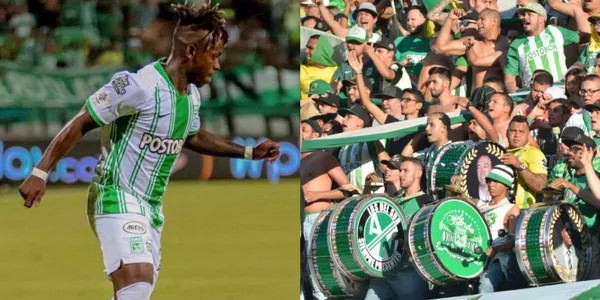 Déinner Quiñones se lució con Atlético Nacional y los hinchas están contentos con su accionar. Mira el apodo que le pusieron por su desequilibrio en la banda