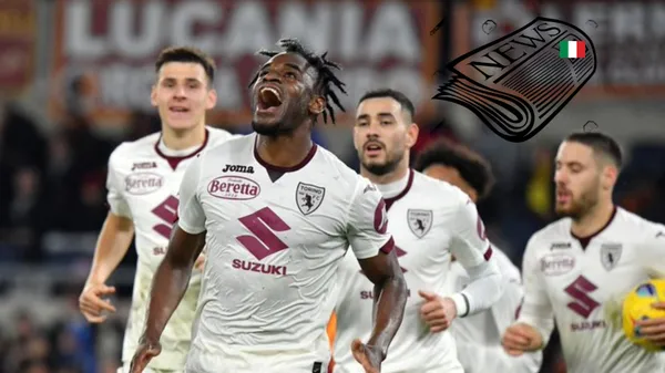 Delantero colombiano anotó, pero su equipo perdió en el Olímpico de Roma. FOTO: 'X'