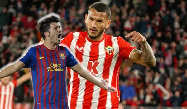 Delantero colombiano anotó tres goles para el empate de Almería en España.