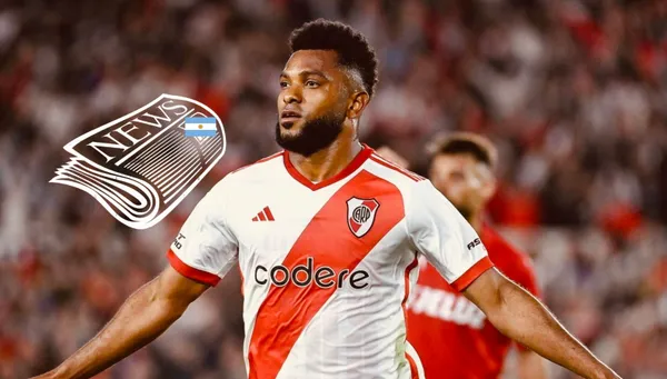 Delantero colombiano fue figura ante Independiente en Argentina.