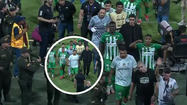 Deportes Tolima vs Atlético Nacional Foto: Escudoteca y Captura de Win Sports