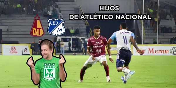 Deportes Tolima y Millonarios FC en una pelea directa, ríen los hinchas de Atlético Nacional.