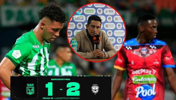 Derrota de Atlético Nacional vs Fortaleza por liga colombiana