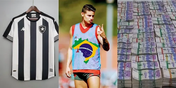 Desde Brasil le ofrecen una cifra de sueldo a James Rodríguez para que juegue en el Botafogo.