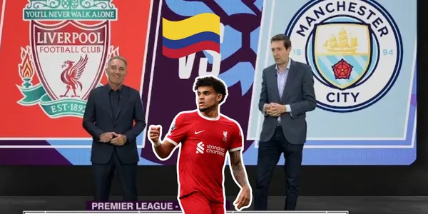 Desde ESPN reaccionaron al ver a Luis Díaz. Foto captura de pantalla de ESPN y LFC Website.
