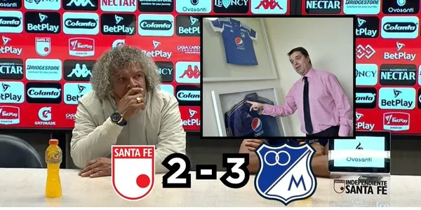 Desde Santa Fe hubo un duro descargo contra Gustavo Serpa de Millonarios FC.