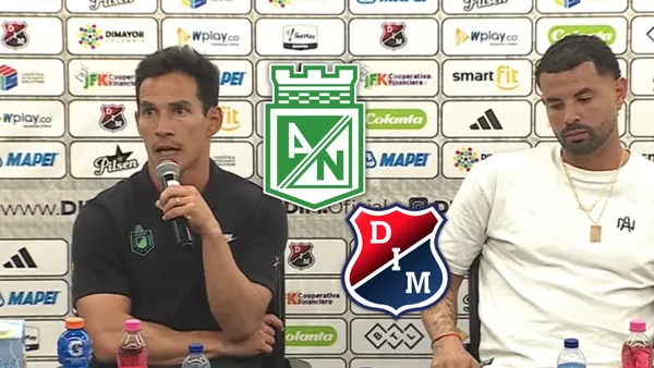 Diego Arias y su claro mensaje luego del aburrido empate de Nacional ante Medellín Foto: Escudoteca y Captura de DIMAYOR