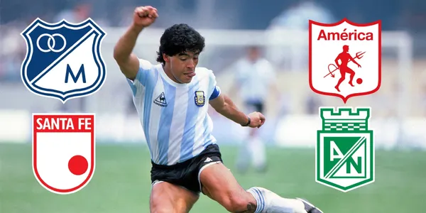 Diego Maradona estuvo vinculado al fútbol colombiano y este era el equipo donde soñaba jugar alguna vez.