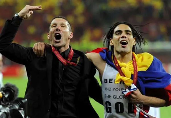 Diego Simeone habló sobre Radamel Falcao y el importante título que le dio al Atlético de Madrid en su momento.