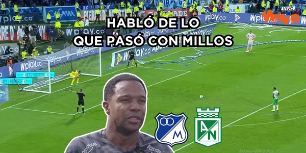 Dorlan habló de lo que pasó con Millonarios FC en 2023. Foto captura de pantalla de YouTube Win Sports y Twitter @nacionaloficial
