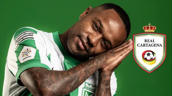 Dorlan Pabón con la camiseta de Atlético Nacional. FOTO: Telemedellín