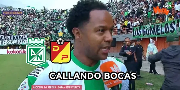 Dorlan Pabón habló en Atlético Nacional tras eliminar al Deportivo Pereira.
