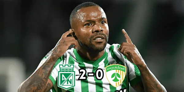 Dorlan Pabón marcó el segundo tanto de Atlético Nacional en su partido contra la Equidad.