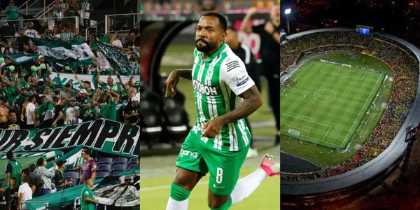 Dorlan Pabón recibió un emotivo gesto por parte de los hinchas de Atlético Nacional en El Campín.