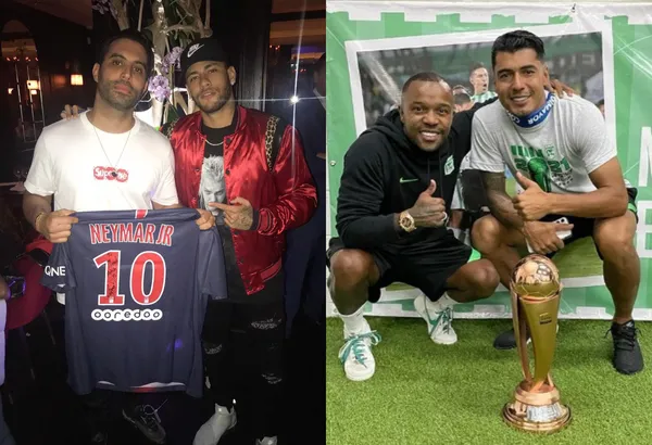 Dorlan Pabón se da un lujo a lo Neymar.