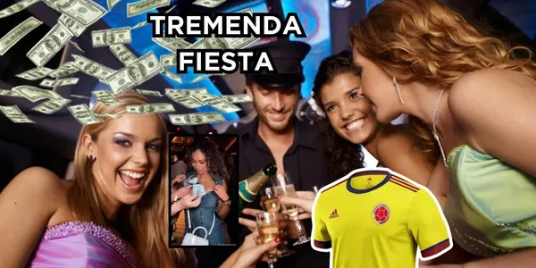 Dos jugadores colombianos están envueltos en un escándalo por participar en una mega fiesta con lluvia de dólares y hasta stripper.
