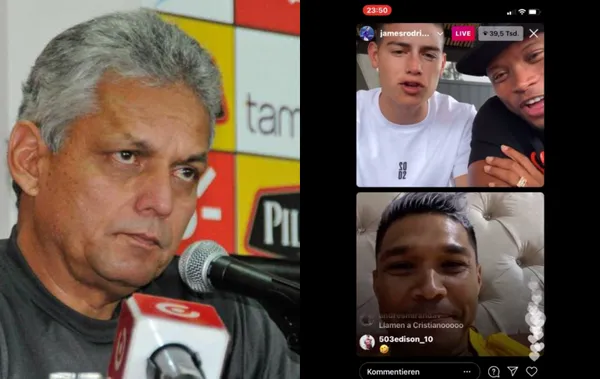 Durante una transmisión en vivo por instagram dijo de todo junto a Teófilo Gutiérrez y Camilo Zúñiga.