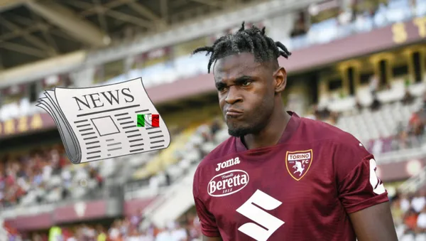 Duván Zapata con la camiseta Torino. FOTO: Transfermarkt