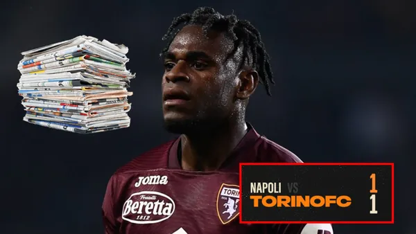 Duván Zapata fue titular en Torino vs Napoli (Foto tomada de Noticias Caracol, redes Torino)